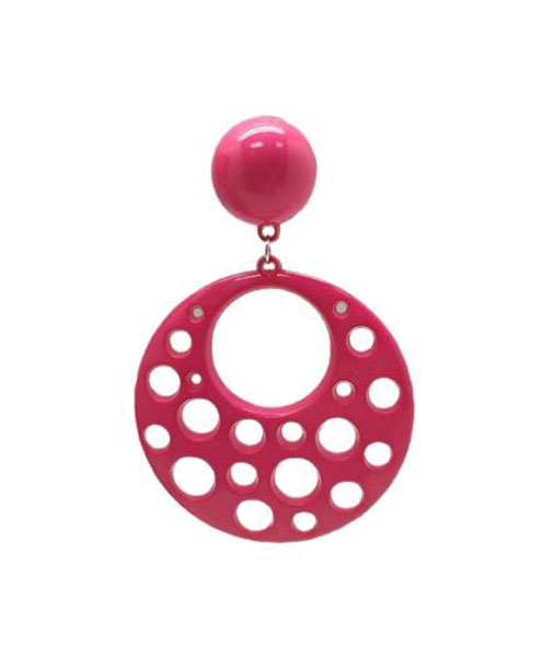 Flamenco Earrings in Plastic with Holes. Fuchsia 2.479€ #502823473FX